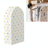 Large 3d Hanger Pocket Wardrobe with Dust Cover - Flowers - Front View