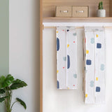 Large 3d Hanger Pocket Wardrobe with Dust Cover - Flowers - 45-Degree Angle