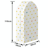 Large 3d Hanger Pocket Wardrobe with Dust Cover - Flowers - Low Angle