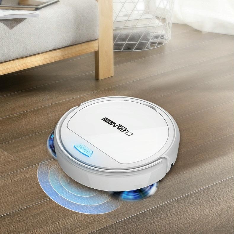 Smart Household Sweeping Robot - Automatic - Black