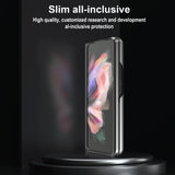 For Samsung Galaxy Z Fold4 5G Leather Shockproof Case - Black - Extra Image
