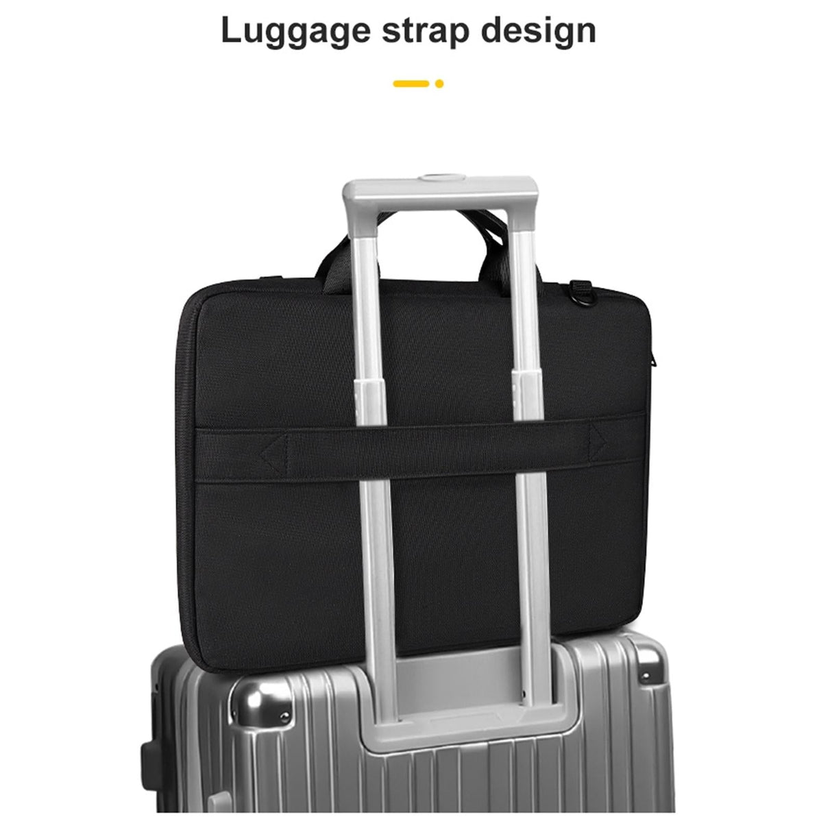 Thickened Polyester Laptop Bag - Fits 14.1-15.4 Inch Devices - Black