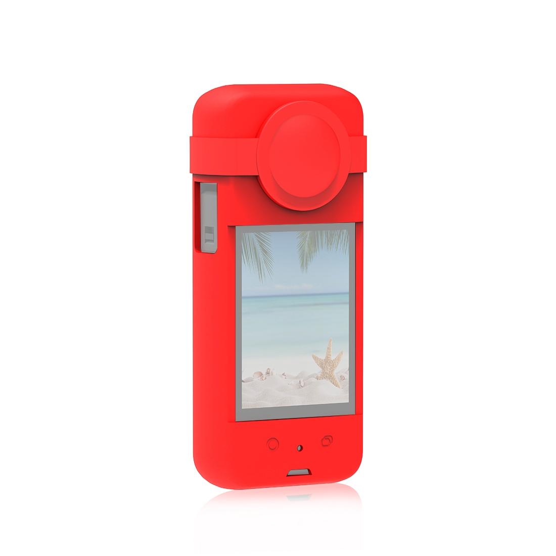 Silicone Protective Case with Lens Cover for Insta360 X3 - Black