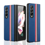 For Samsung Galaxy Z Fold4 5G Shockproof Twill Phone Case - Pc Tpu - Red - Extra Image