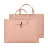 Waterproof Elastic Button Laptop Handbag - Pu Material - Grey - 15.4/16 Inch