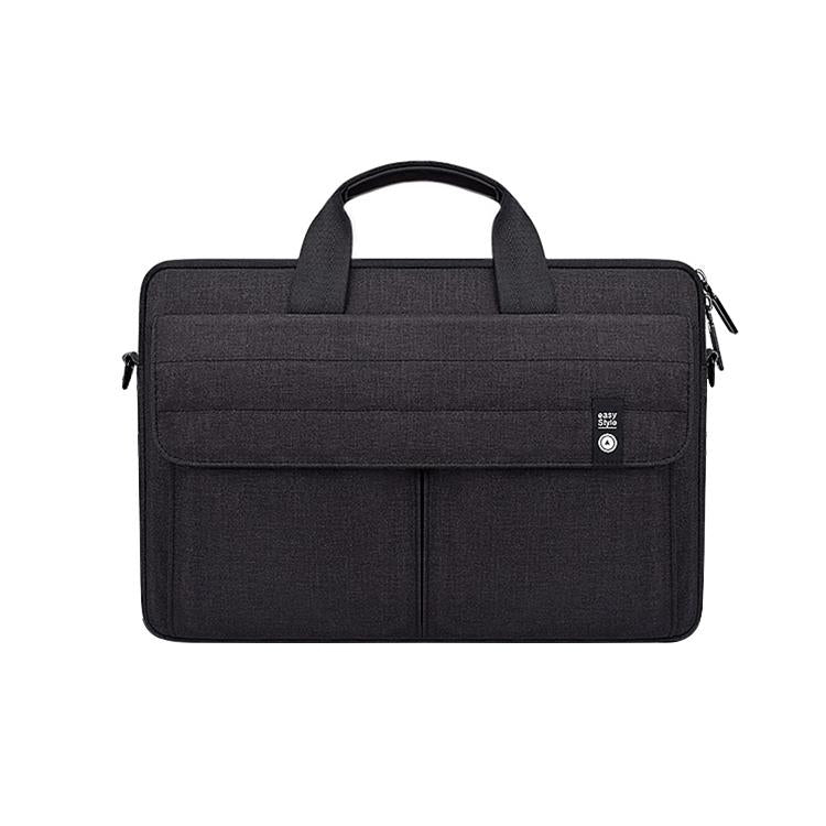 14.1 Inch Laptop Carrying Bag with Shoulder Strap - Handheld Briefcase Style - Grey