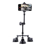 Articulating Magic Arm with Suction Cup Phone Clamp - Front View