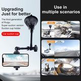 Articulating Magic Arm with Suction Cup Phone Clamp - Top-Down View