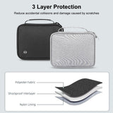 Passport Wallet With Handle Document Organizer & Card Holder - Black
