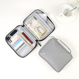 Passport Wallet With Handle Document Organizer & Card Holder - Black - Extra Image