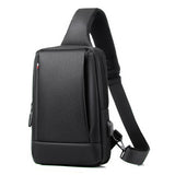 Business Chest Bag Oxford Cloth One Shoulder Crossbody - Black