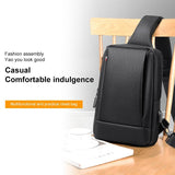 Business Chest Bag Oxford Cloth One Shoulder Crossbody - Black - Extra Image