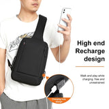 Business Chest Bag Oxford Cloth One Shoulder Crossbody - Black - Extra Image