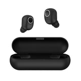 Wireless Sports Bluetooth 5.0 Earphones - Binaural Stereo - Black - Front View