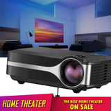 4 Lcd Projector - 80 Lumens Hd 800X480 Vga / Hdmi - Black - Top-Down View