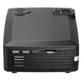 4 Lcd Projector - 80 Lumens Hd 800X480 Vga / Hdmi - Black - Rear View