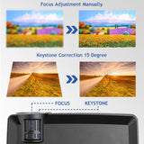 4 Lcd Projector - 80 Lumens Hd 800X480 Vga / Hdmi - Black - Low Angle