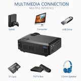 4 Lcd Projector - 80 Lumens Hd 800X480 Vga / Hdmi - Black - Extra Image