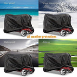 140x66x91cm Dustproof & Anti-uv Electric Scooter Cover - Black - 45-Degree Angle