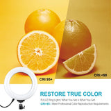 10 Mode Usb Led Ring Light with Tripod and Ball Head - 6.2 Inch Diameter - Black - Extra Image