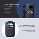 Insta360 one X2 Lavalier Clip Microphone - Side View