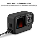 Gopro Hero12 Battery Cover - Replacement Pom Plastic Interface - Close-Up Angle