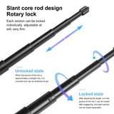 3m Metal Selfie Stick for Insta360 one Rs X2-x4 - Close-Up Angle