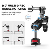 Versatile Aluminum Magic Arm Mount - Black - 45-Degree Angle