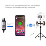 10.2 Curved Rgbw Led Ring Light Kit with Tripod Dual Phone Brackets Remote and Clamp - Extra Image