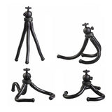 Versatile Octopus Tripod for Slr Cameras Gopro and Phones - Ball Head - Top-Down View