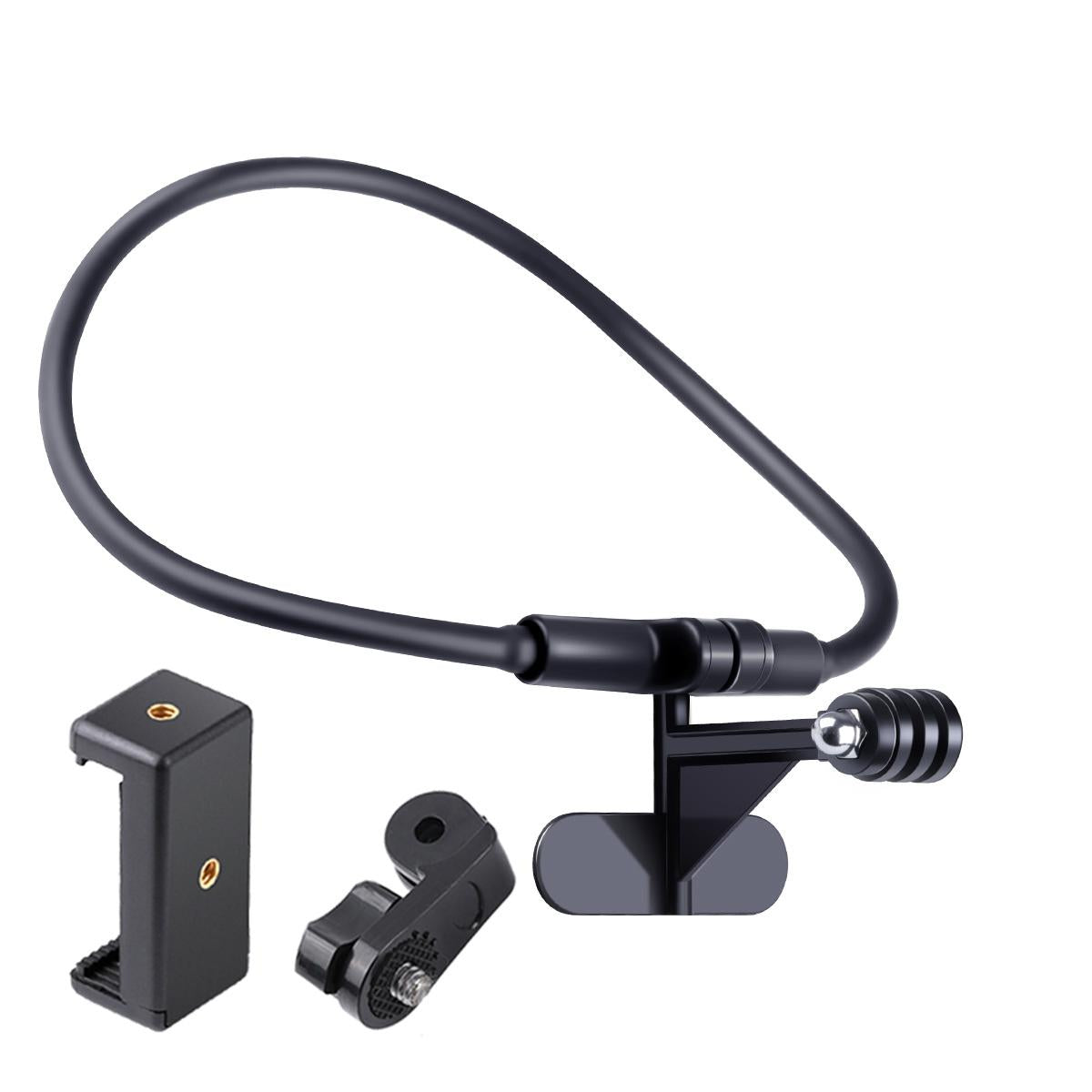 Neck Phone Camera Holder with Phone Clamp - Hands-free & Extended