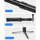Telescopic Selfie Stick for Action Cameras - Close-Up Angle
