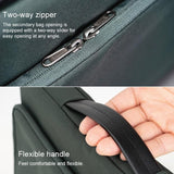 Waterproof Laptop Handbag - Portable And Durable - Black - Rear View