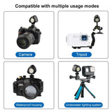 1000lm Diving Light for Gopro Hero - 40m Underwater Photography Fill Light - Close-Up Angle