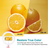 10.2 Led Ring Light with Tripod and Phone Clamp - 3 Modes Dual Colour Temperature Dimmable - Black - Extra Image