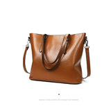 Black Pu Shoulder Bag For Women Casual Messenger Handbag - 45-Degree Angle