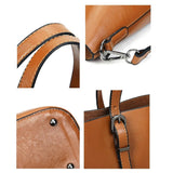 Black Pu Shoulder Bag For Women Casual Messenger Handbag - Close-Up Angle