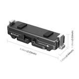 Aluminum Alloy Quick Release Base for Insta360 Go3 - Magnetic Mount - Top-Down View