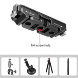 Aluminum Alloy Quick Release Base for Insta360 Go3 - Magnetic Mount - 45-Degree Angle