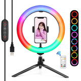 10.2 Marquee Led Beauty Light with Tripod and Remote - Dual-colour Ring Light for Vlogging and Photography - Front View