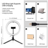 10.2 Marquee Led Beauty Light with Tripod and Remote - Dual-colour Ring Light for Vlogging and Photography - Close-Up Angle