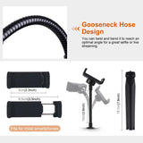 10.2 Marquee Led Beauty Light with Tripod and Remote - Dual-colour Ring Light for Vlogging and Photography