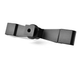 Aluminum Dual Cold Shoe Mount Adapter Extension Bracket - Black - Top-Down View