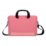 Waterproof Oxford Cloth Laptop Bag with Concealed Handle & Luggage Tie Rod - Black