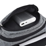 Waterproof Multi Pocket Chest Bag For Sports - Black - Extra Image