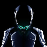 Gopro Helmet Mount Adapter - Butterfly Design - Black - Low Angle