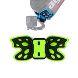 Gopro Helmet Mount Adapter - Butterfly Design - Black - Extra Image