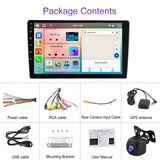 6 + 128G Android Car Bluetooth Player With Gps Navigation - Standard + Ahd Camera 10.1 Inch