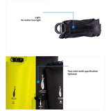 10L Outdoor Multi Function Waterproof Storage Bag Light & Thin Design - Black - Low Angle