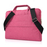13.3 Inch Laptop Bag - Portable One Shoulder Zipper Design For Macbook Samsung Sony Dell Alienware Chuwi Asus Hp - Black - Close-Up Angle